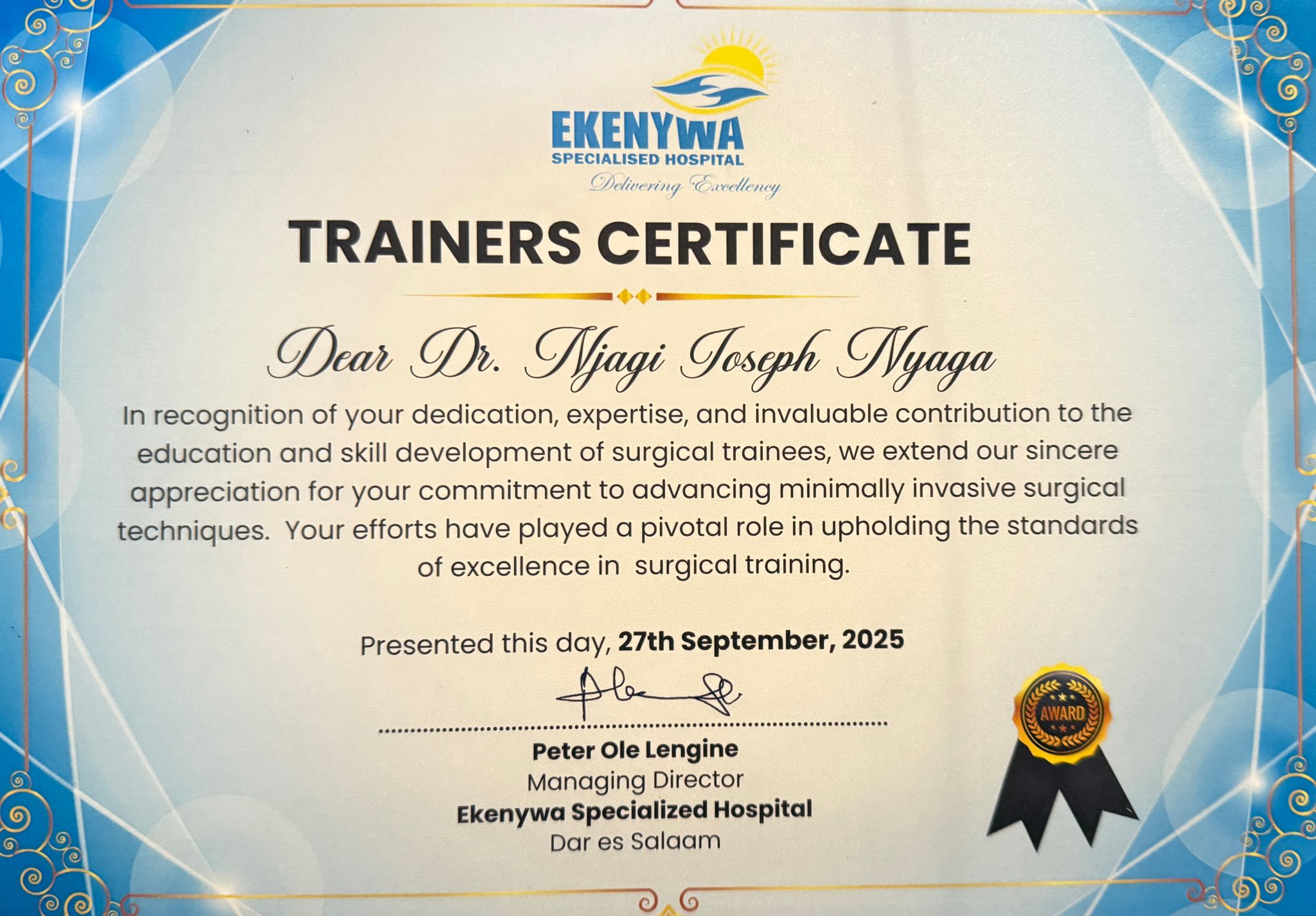 Certificate 19